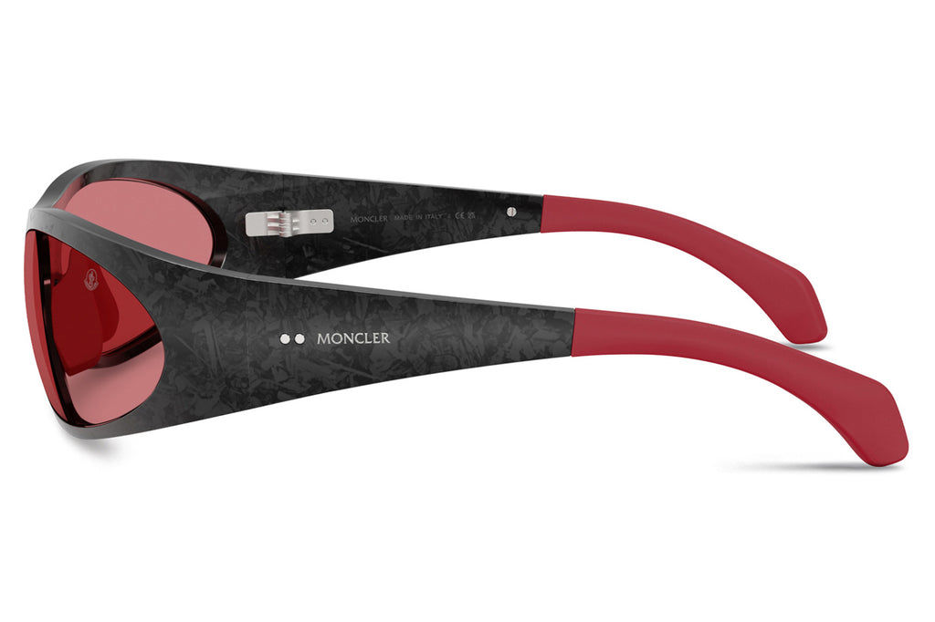 Moncler Lunettes® - Inara (ME7001) Sunglasses Semi Shiny Black Carbon