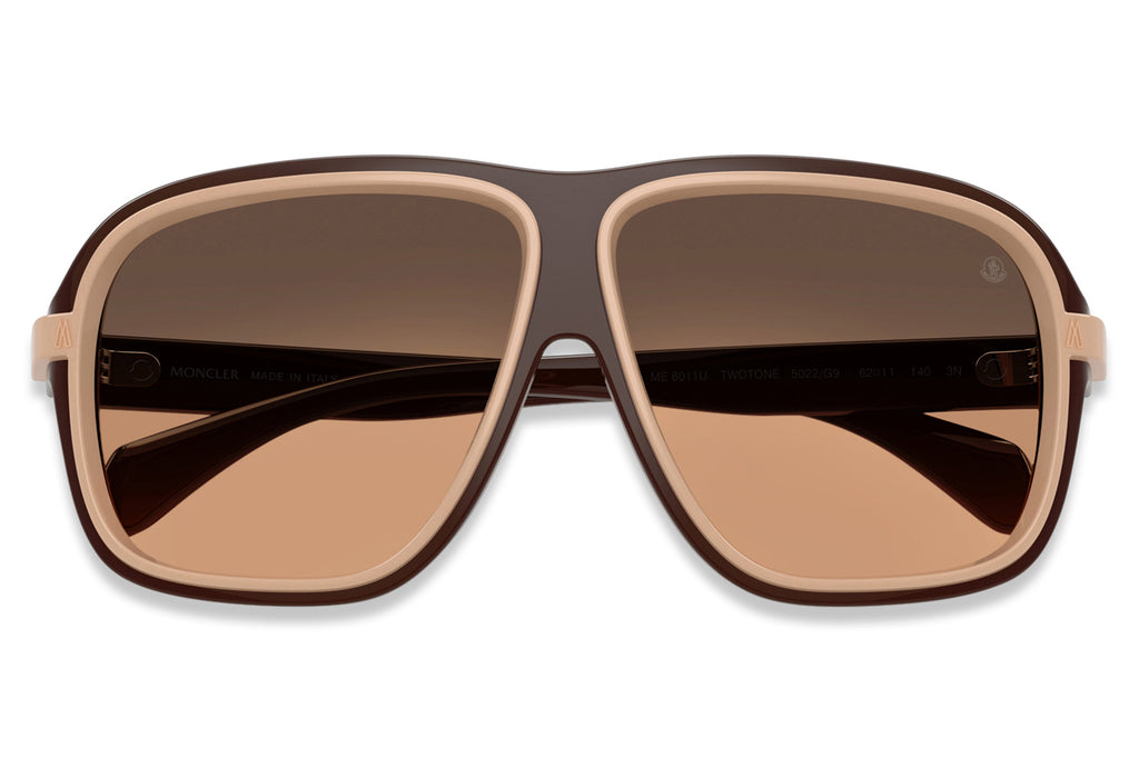 Moncler Lunettes® - Twotone (ME8011U) Sunglasses Shiny Brown