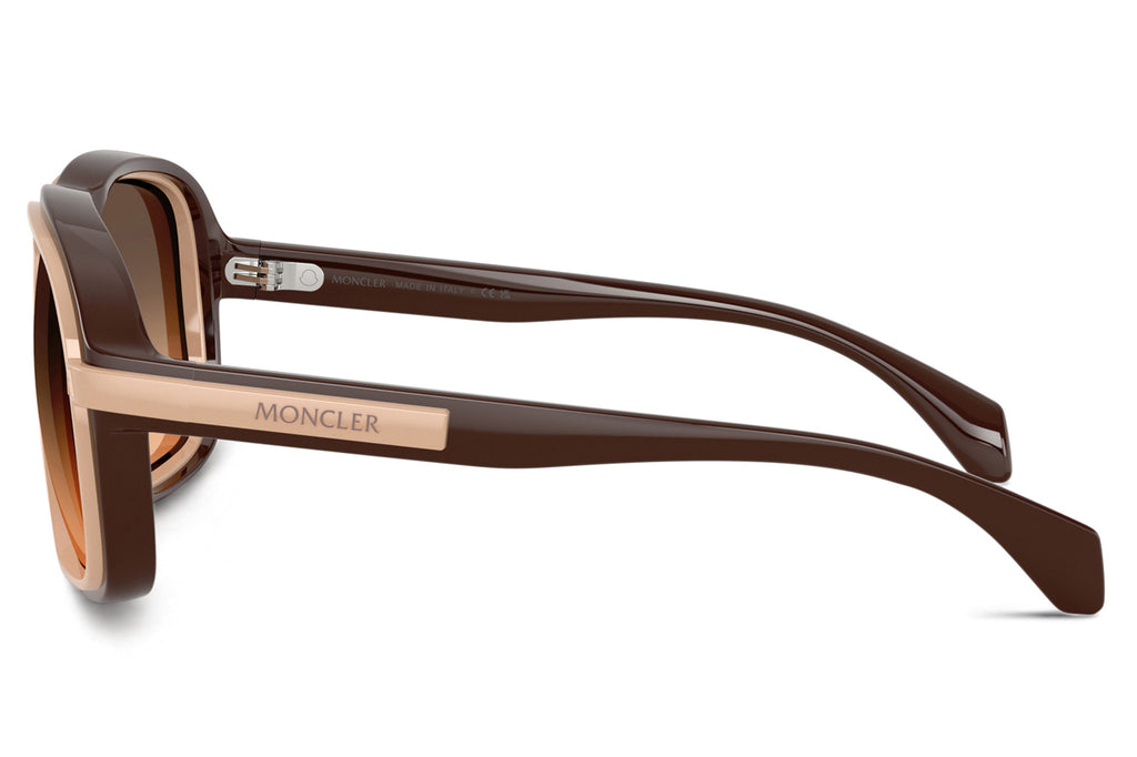 Moncler Lunettes® - Twotone (ME8011U) Sunglasses Shiny Brown