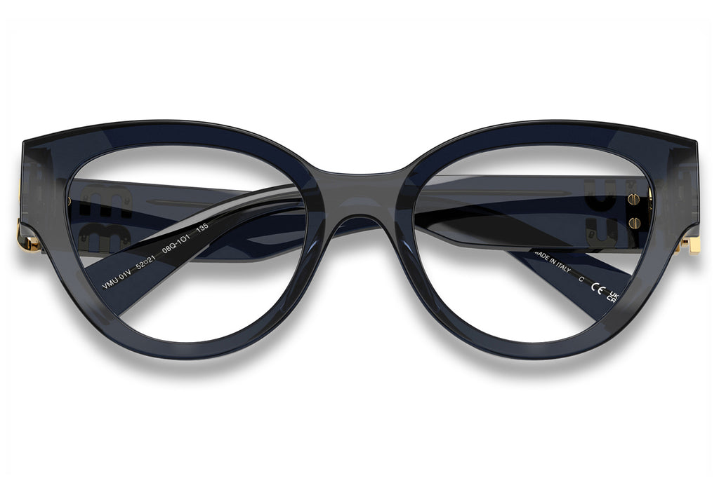Miu Miu - MU 01VV Eyeglasses Transparent Blue (08Q1O1)