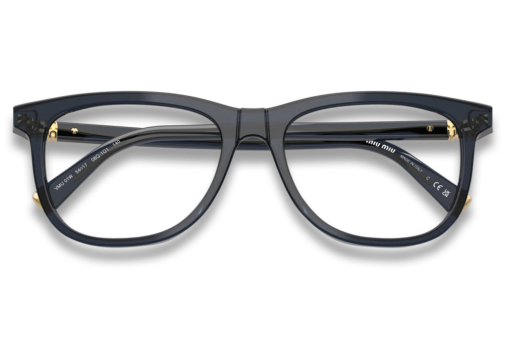 Miu Miu - MU 01WV Eyeglasses Transparent Blue (08Q1O1)