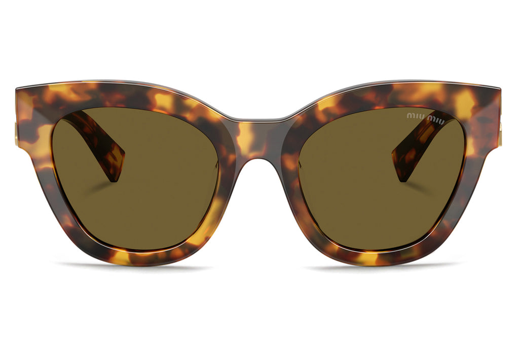 Miu Miu - MU 01YS Sunglasses Havana Honey with Dark Brown Lenses (14L09Z)
