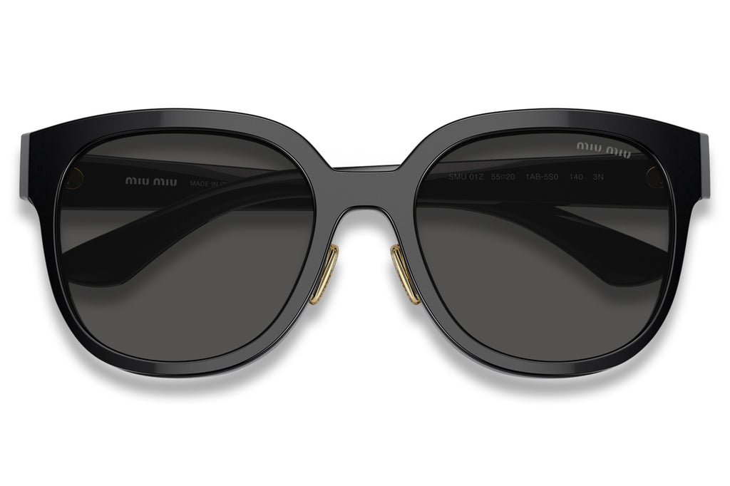 Miu Miu - MU 01ZS Sunglasses Black with Dark Grey Lenses (1AB5S0)