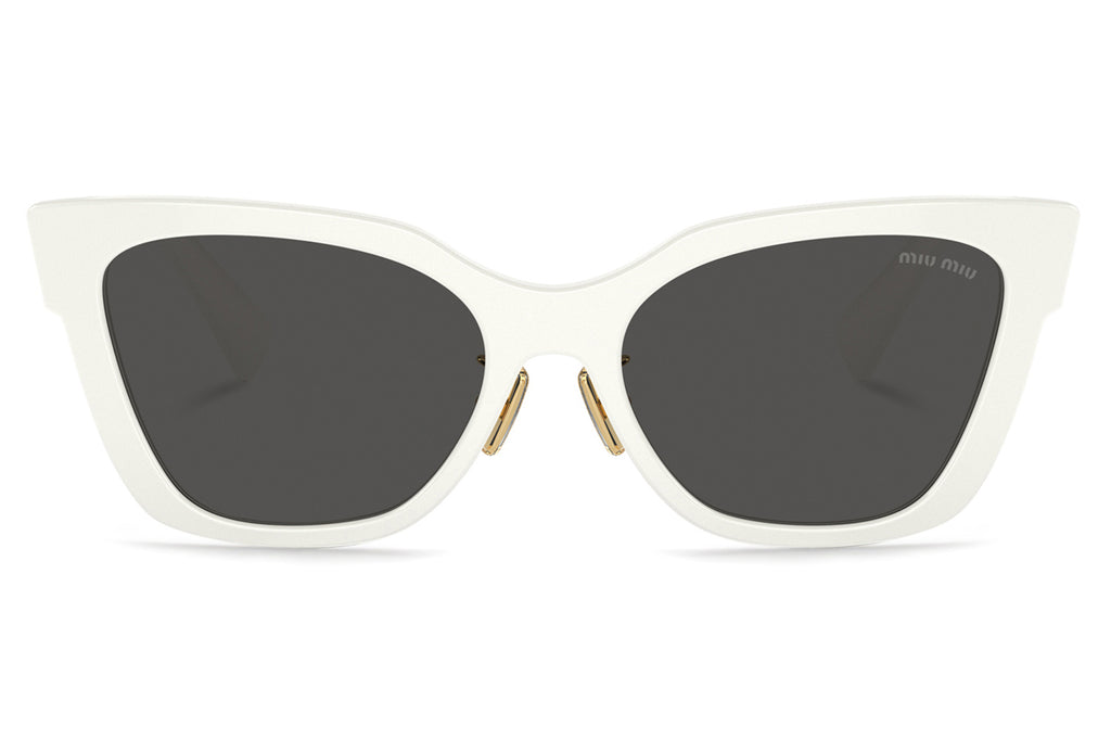 Miu Miu - MU 02ZS Sunglasses White with Dark Grey Lenses (1425S0)