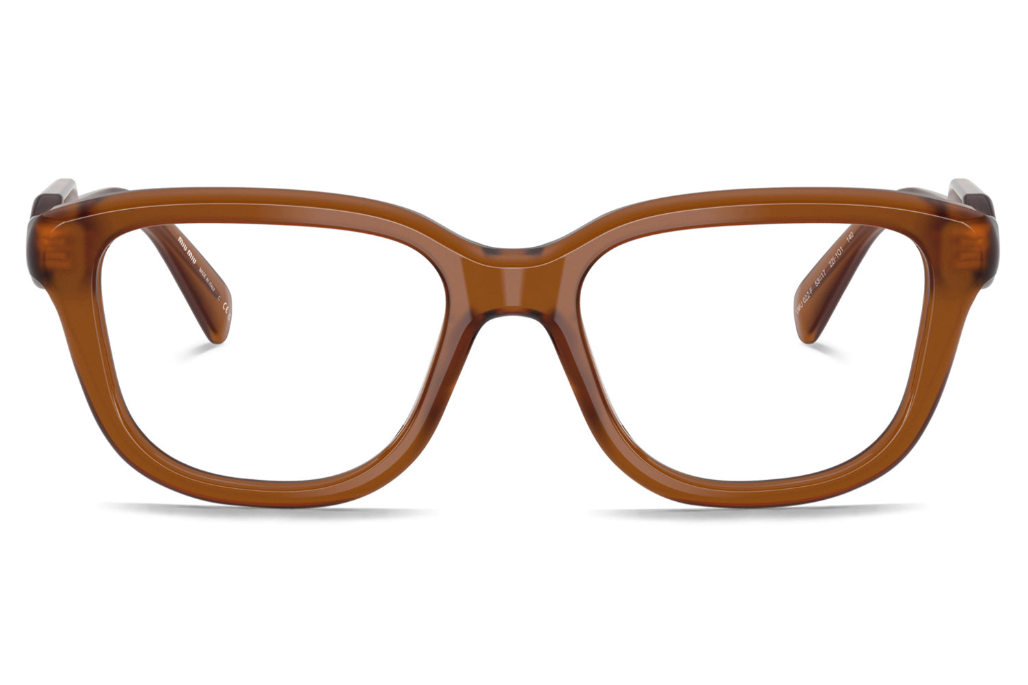 Miu Miu® - MU 02ZVF | Soft Square Acetate Low Bridge Fit Frame