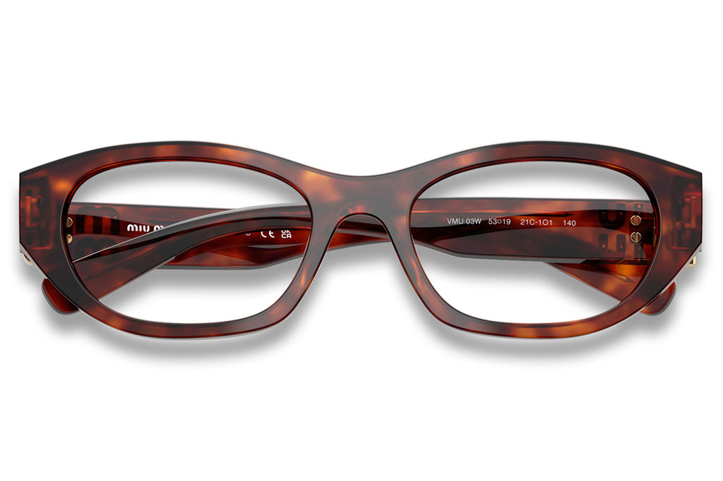 Miu Miu - MU 03WV Eyeglasses Havana Mahogany (21C1O1)