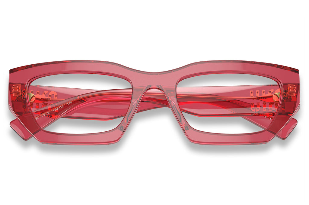 Miu Miu - MU 03XV Eyeglasses Transparent Bordeaux (15Q1O1)
