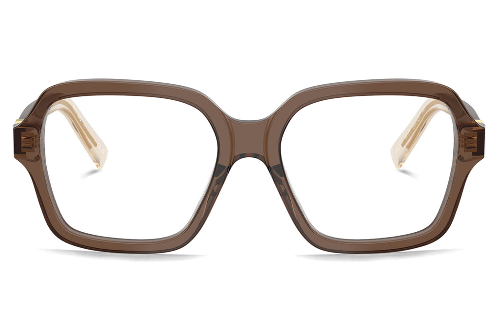 Miu Miu sunglasses. Beige havana/grey rose gold geometric frame. Miu Miu MU A53S S (49 - 22) with Grey lenses and Gold frame  main image 4