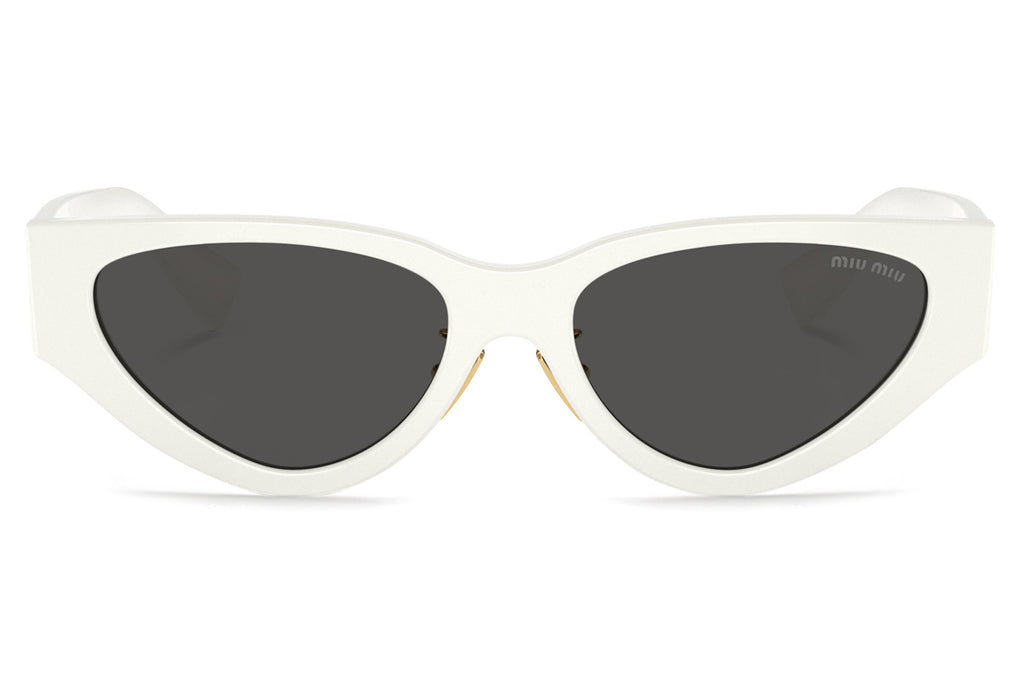 Miu Miu - MU 03ZS Sunglasses White with Dark Grey Lenses (1425S0)