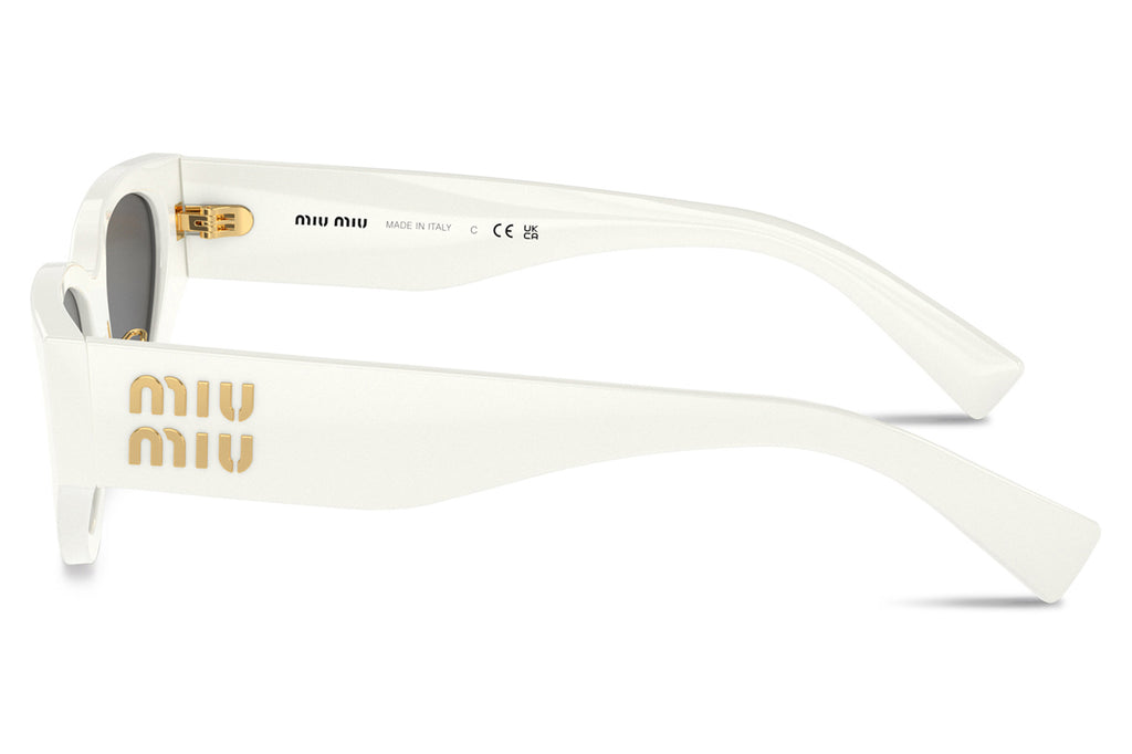 Miu Miu - MU 03ZS Sunglasses White with Dark Grey Lenses (1425S0)