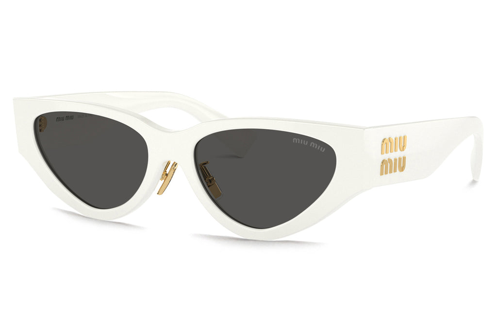 Miu Miu - MU 03ZS Sunglasses White with Dark Grey Lenses (1425S0)