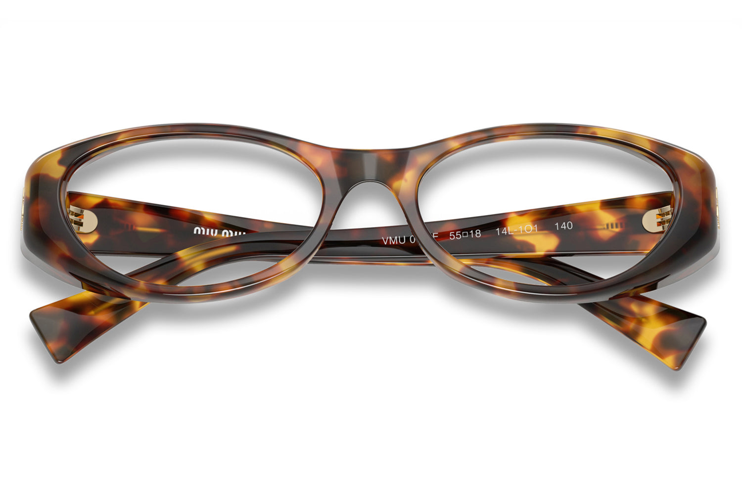 Miu Miu® - MU 03ZVF | Cat-Eye Oval Acetate Low Bridge Fit Frame