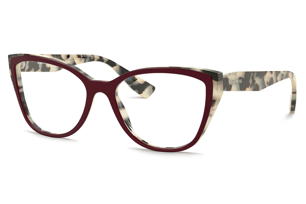 Miu Miu - MU 04SV Eyeglasses Beige Havana Top Bordeaux (03E1O1)