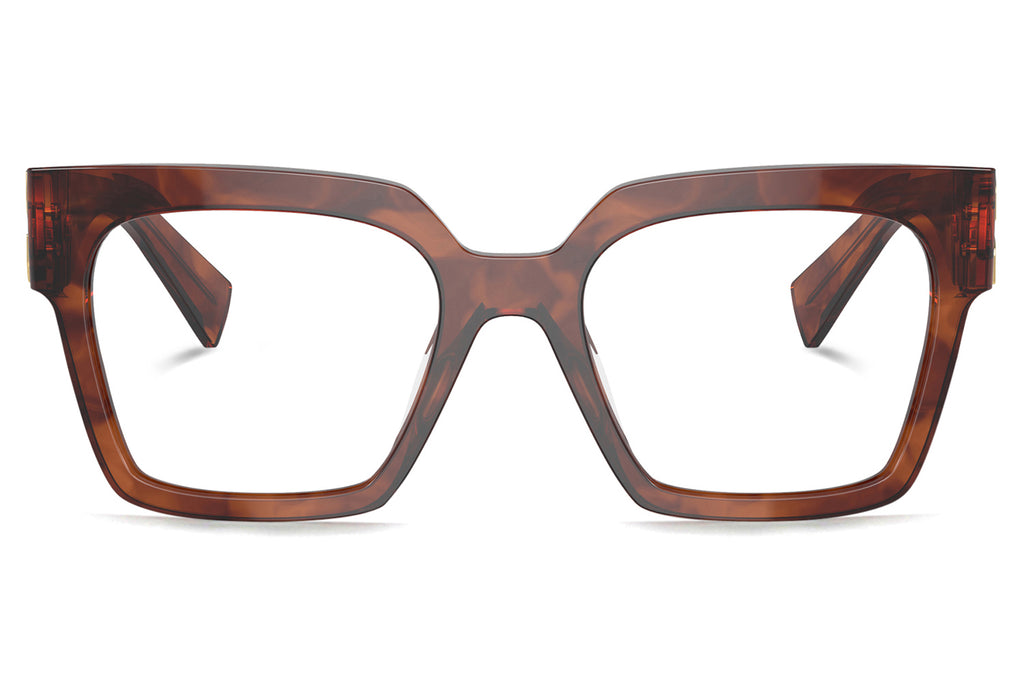 Miu Miu - MU 04UV Eyeglasses Stripped Tobacco (11Q1O1)