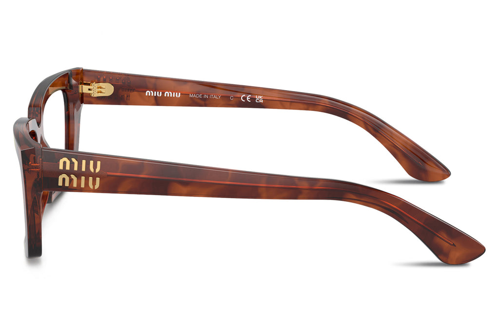 Miu Miu - MU 04XV Eyeglasses Striped Tobacco (11Q1O1)