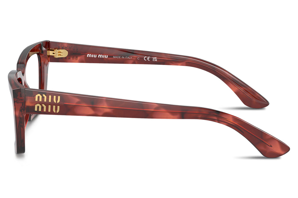 Miu Miu - MU 04XV Eyeglasses Striped Bordeaux (12Q1O1)