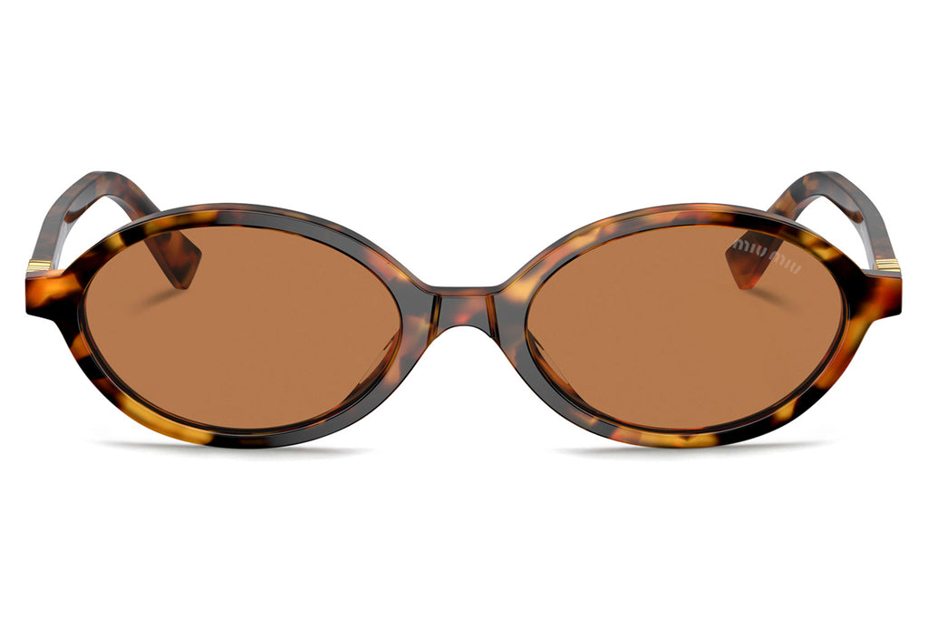 Miu Miu - MU 04ZSF (Low Bridge Fit) Sunglasses Light Havana with Brown Lenses (19P2Z1)