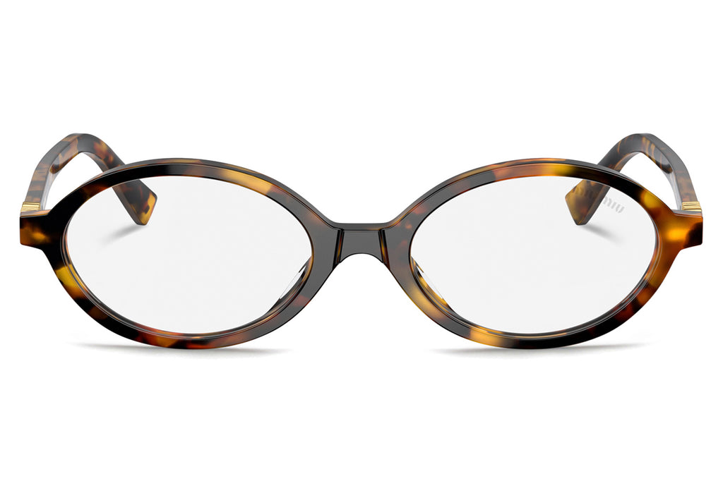 Miu Miu - MU 04ZSF (Low Bridge Fit) Sunglasses Honey Havana with Clear Blue-Violet Light (VAU08N)