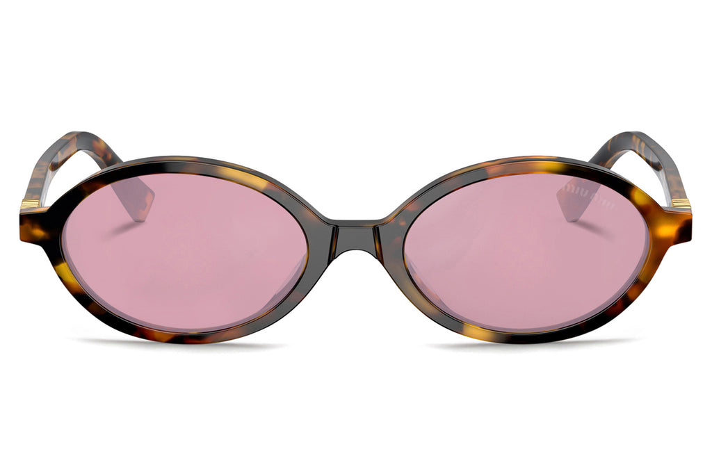 Miu Miu - MU 04ZSF (Low Bridge Fit) Sunglasses Honey Havana with Bordeaux Lenses (VAU50D)