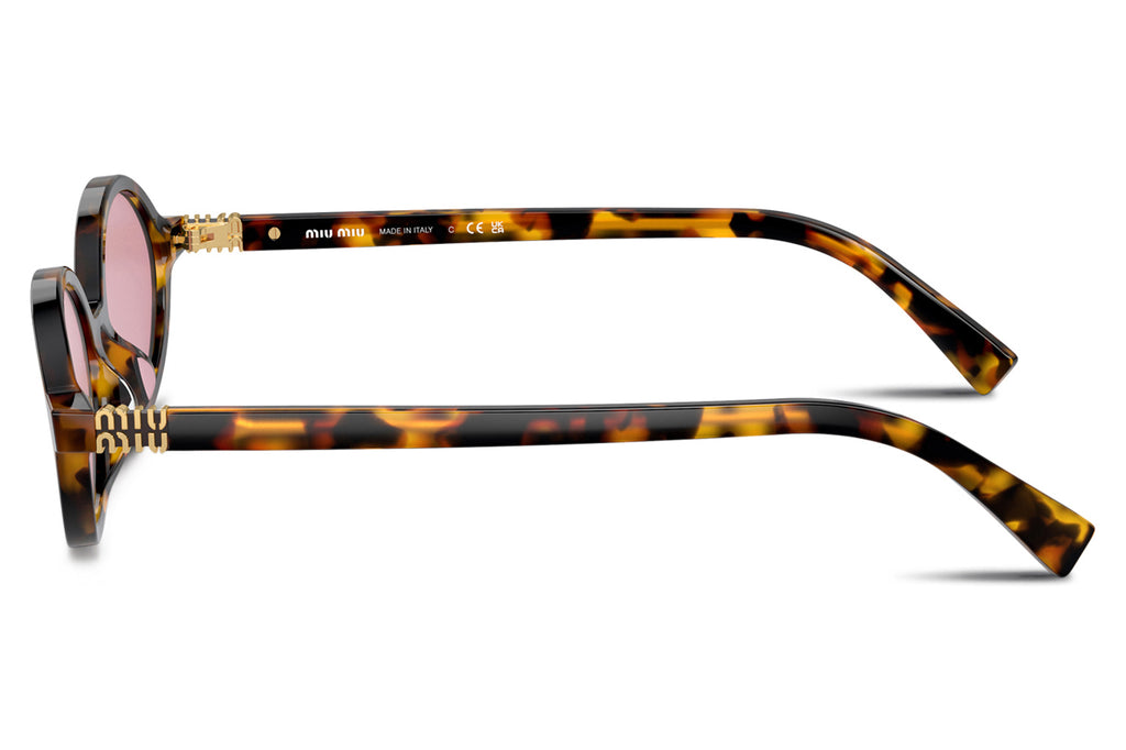Miu Miu - MU 04ZSF (Low Bridge Fit) Sunglasses Honey Havana with Bordeaux Lenses (VAU50D)