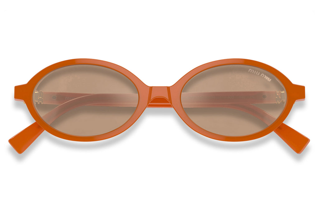 Miu Miu - MU 04ZS Sunglasses Turmeric Opal with Brown Lenses (11V40D)