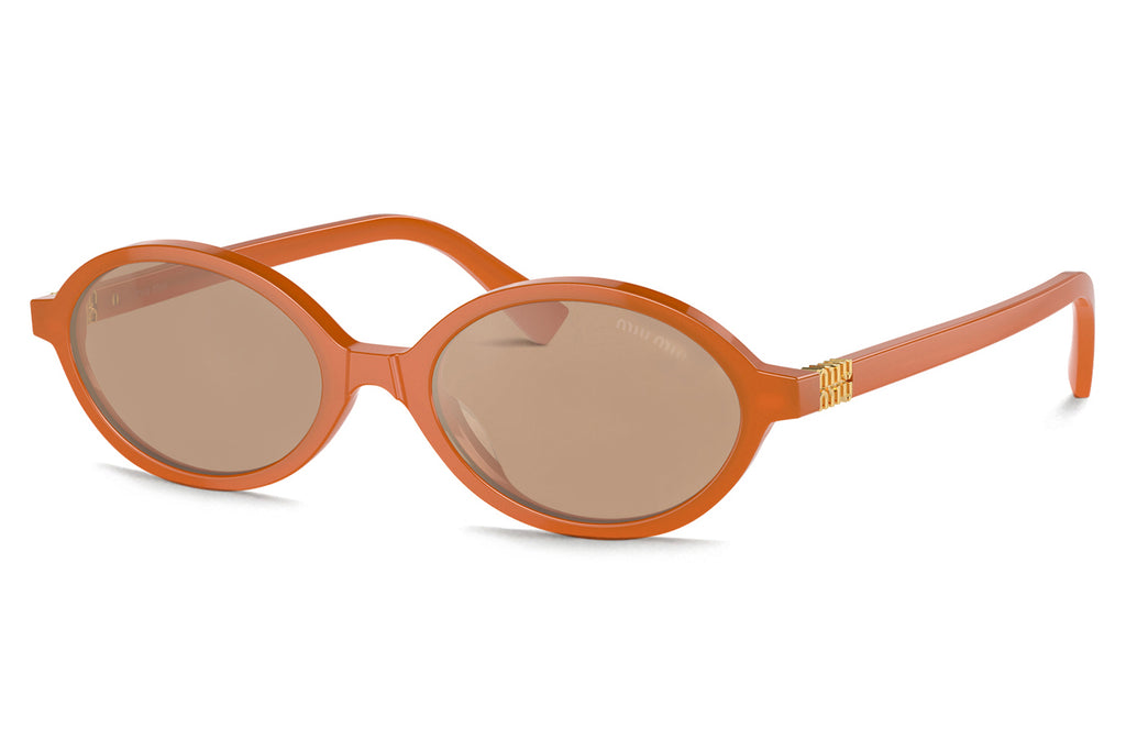 Miu Miu - MU 04ZS Sunglasses Turmeric Opal with Brown Lenses (11V40D)