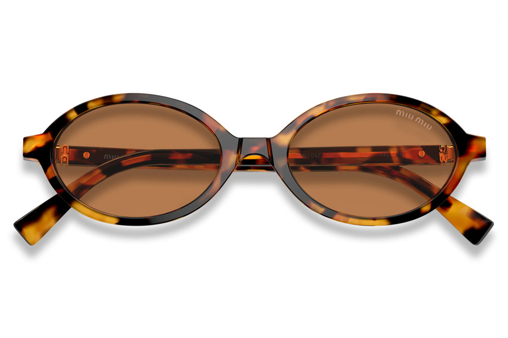 Miu Miu - MU 04ZS Sunglasses Light Havana with Brown Lenses (19P2Z1)