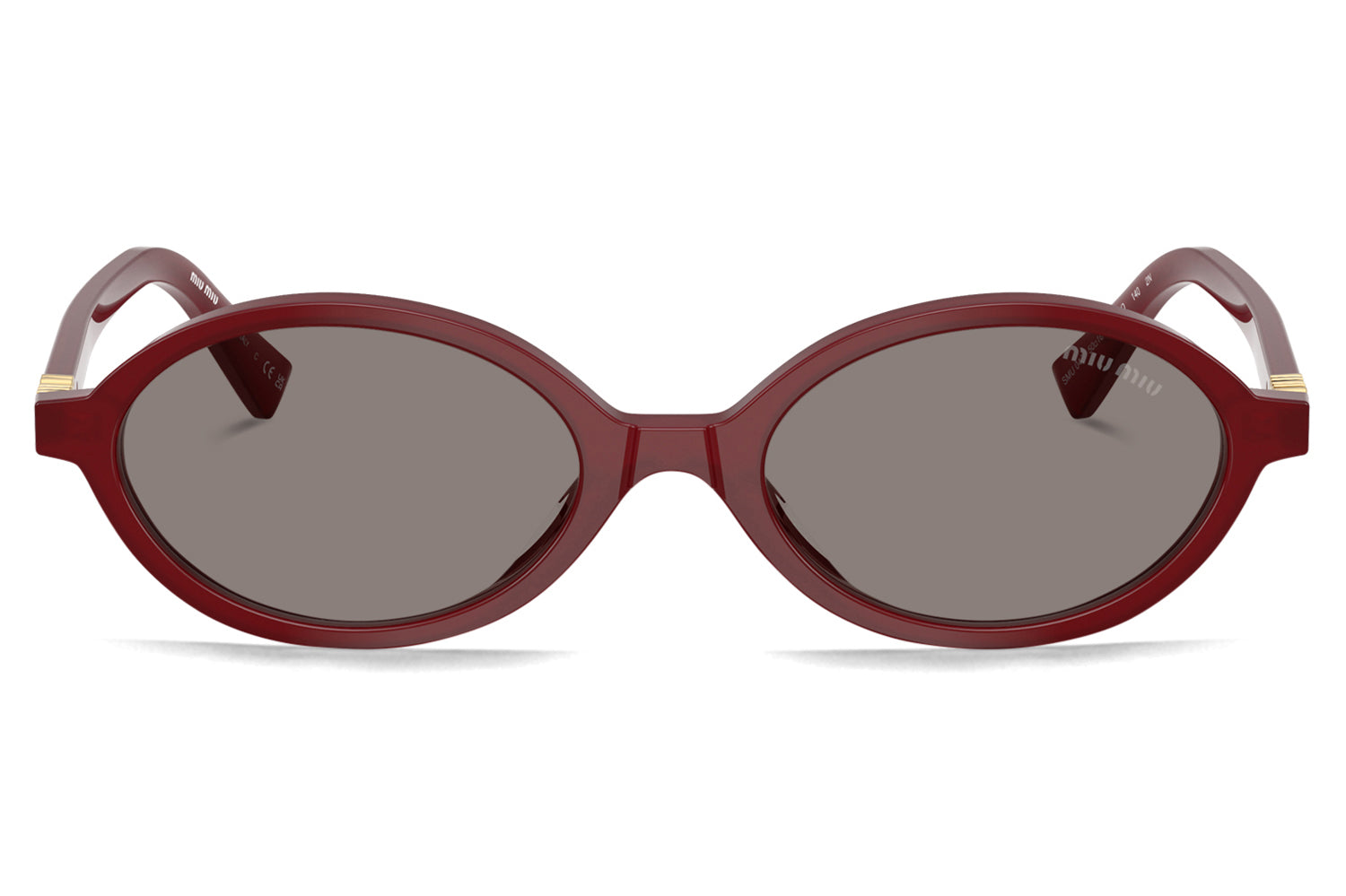 miumiu ブラウン サングラス miu miu（ミュウミュウ） サングラス SMU 04Z レディース オーバル