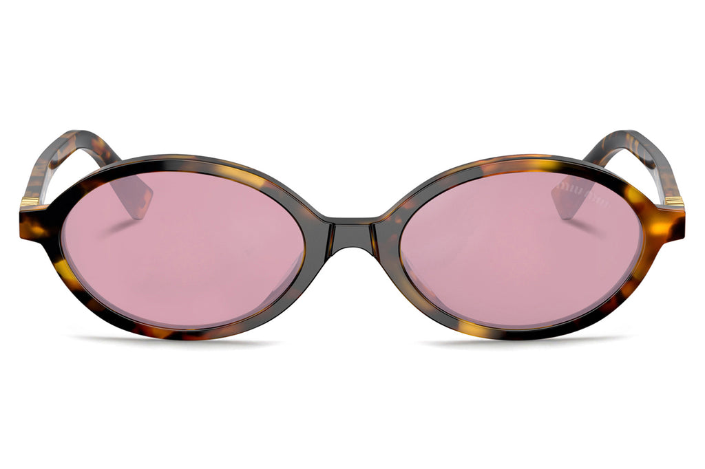 Miu Miu - MU 04ZS Sunglasses Honey Havana with Bordeaux Lenses (VAU50D)