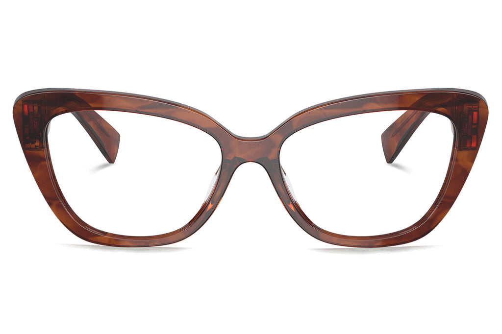 Miu Miu - MU 05VV Eyeglasses Striped Tobacco (11Q1O1)