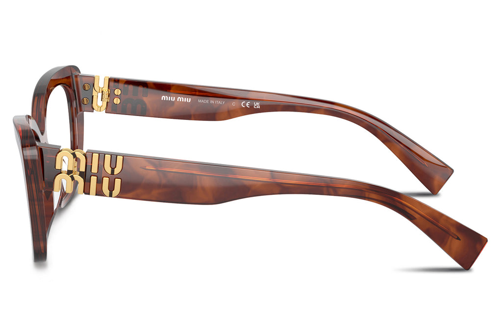 Miu Miu - MU 05VV Eyeglasses Striped Tobacco (11Q1O1)