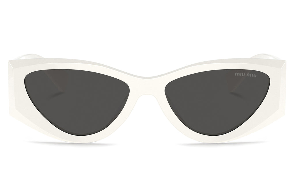 Miu Miu - MU 06YS Sunglasses White with Dark Grey Lenses (1425S0)