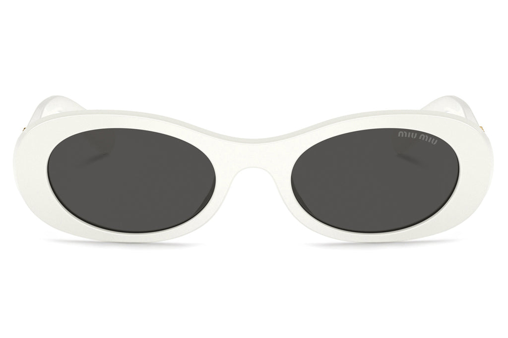 Miu Miu - MU 06ZS Sunglasses White Ivory with Dark Grey Lenses (1425S0)