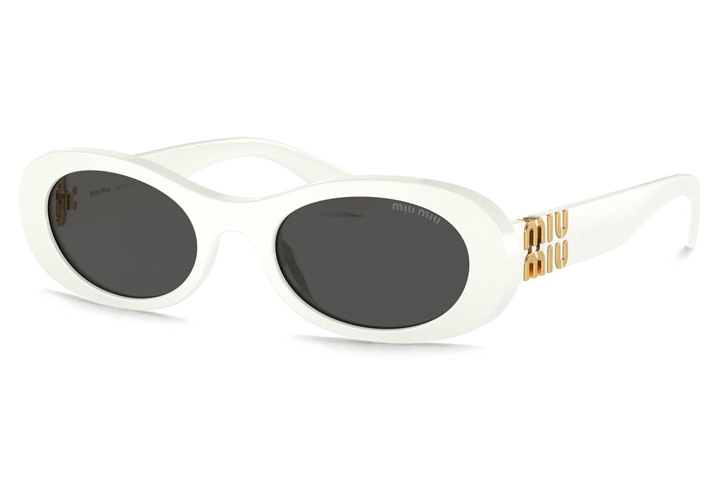Miu Miu - MU 06ZS Sunglasses White Ivory with Dark Grey Lenses (1425S0)