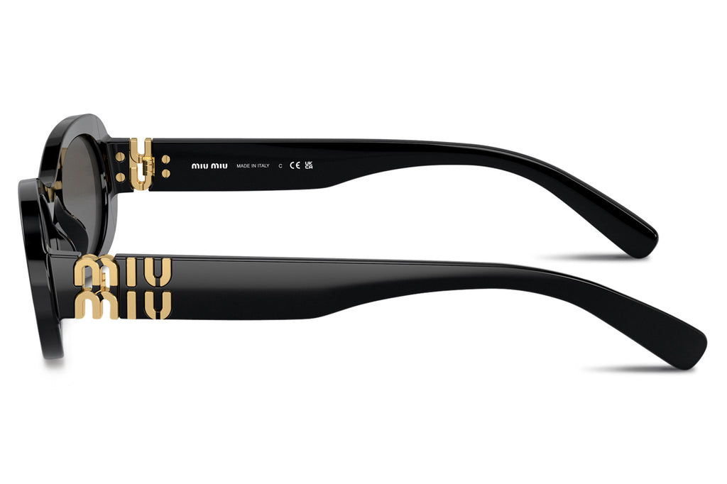 Miu Miu - MU 06ZS Sunglasses Black with Dark Grey Lenses (1AB5S0)