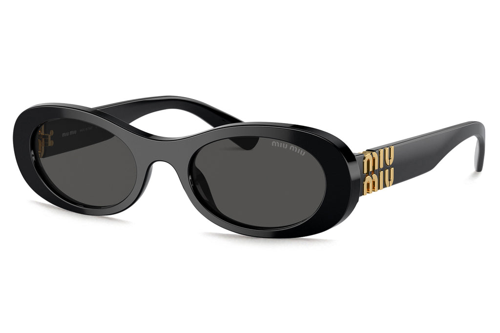 Miu Miu - MU 06ZS Sunglasses Black with Dark Grey Lenses (1AB5S0)