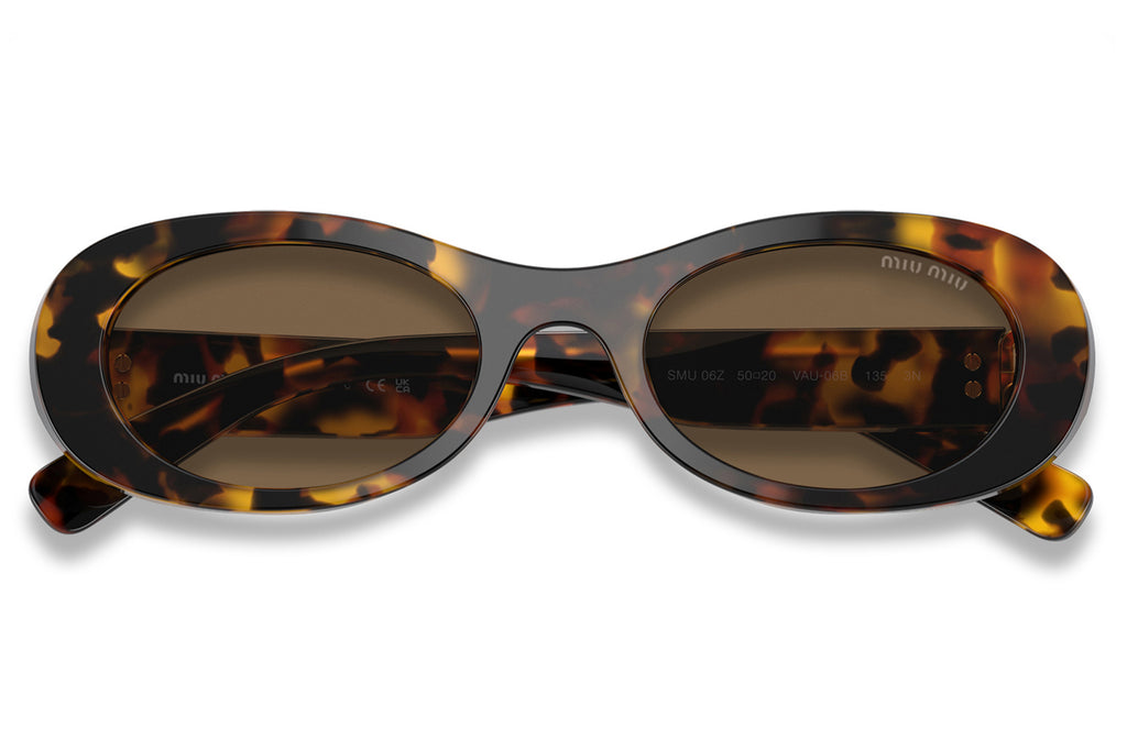 Miu Miu - MU 06ZS Sunglasses Havana with Dark Brown Lenses (VAU06B)