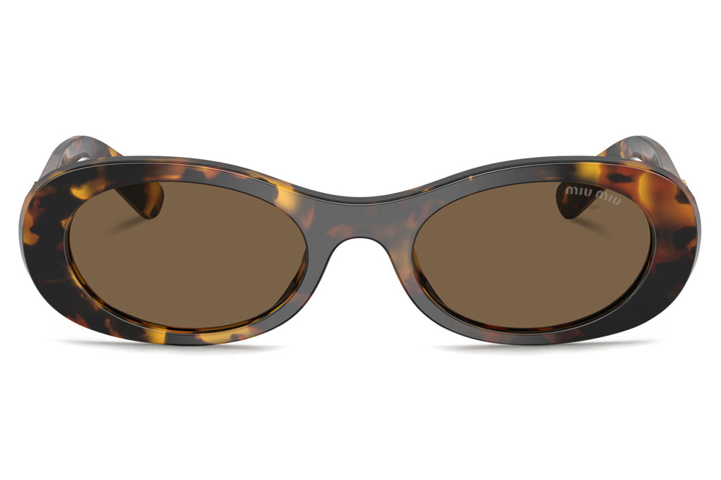 Miu Miu - MU 06ZS Sunglasses Havana with Dark Brown Lenses (VAU06B)
