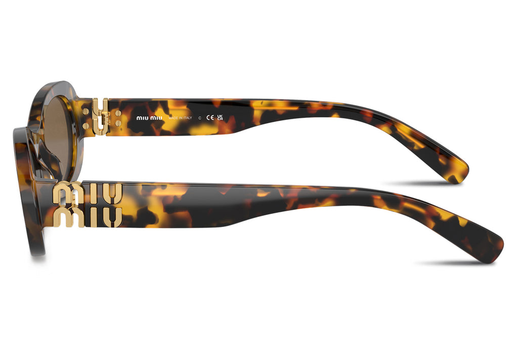 Miu Miu - MU 06ZS Sunglasses Havana with Dark Brown Lenses (VAU06B)
