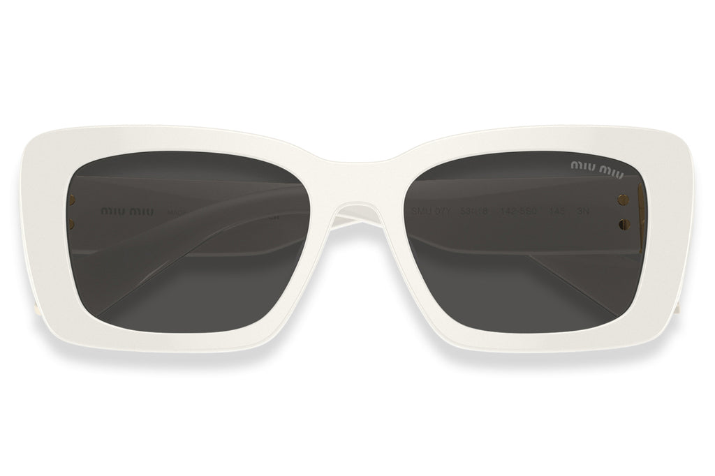 Miu Miu - MU 07YS Sunglasses White with Dark Grey Lenses (1425S0)