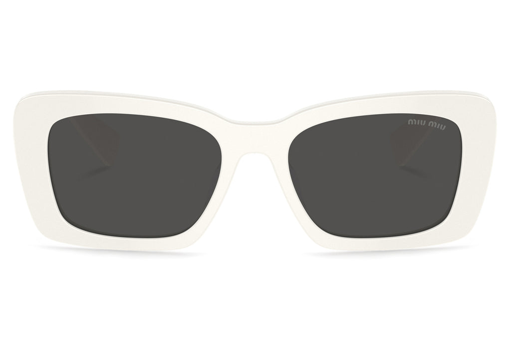 Miu Miu - MU 07YS Sunglasses White with Dark Grey Lenses (1425S0)