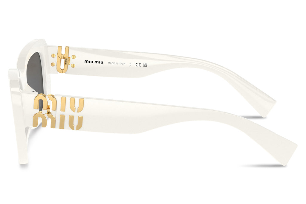 Miu Miu - MU 07YS Sunglasses White with Dark Grey Lenses (1425S0)