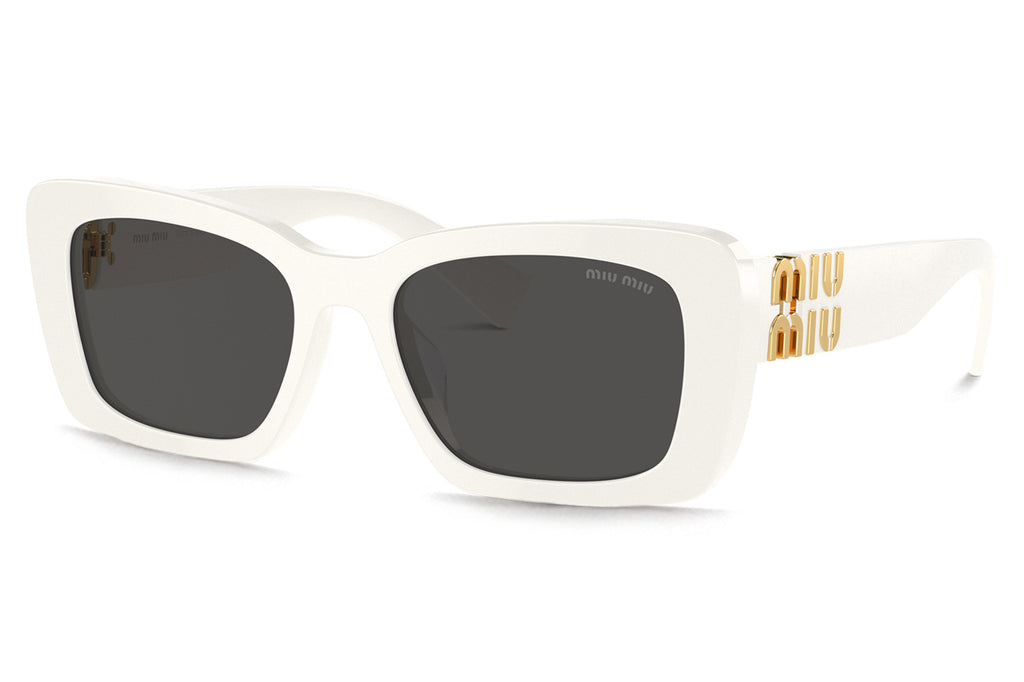 Miu Miu - MU 07YS Sunglasses White with Dark Grey Lenses (1425S0)