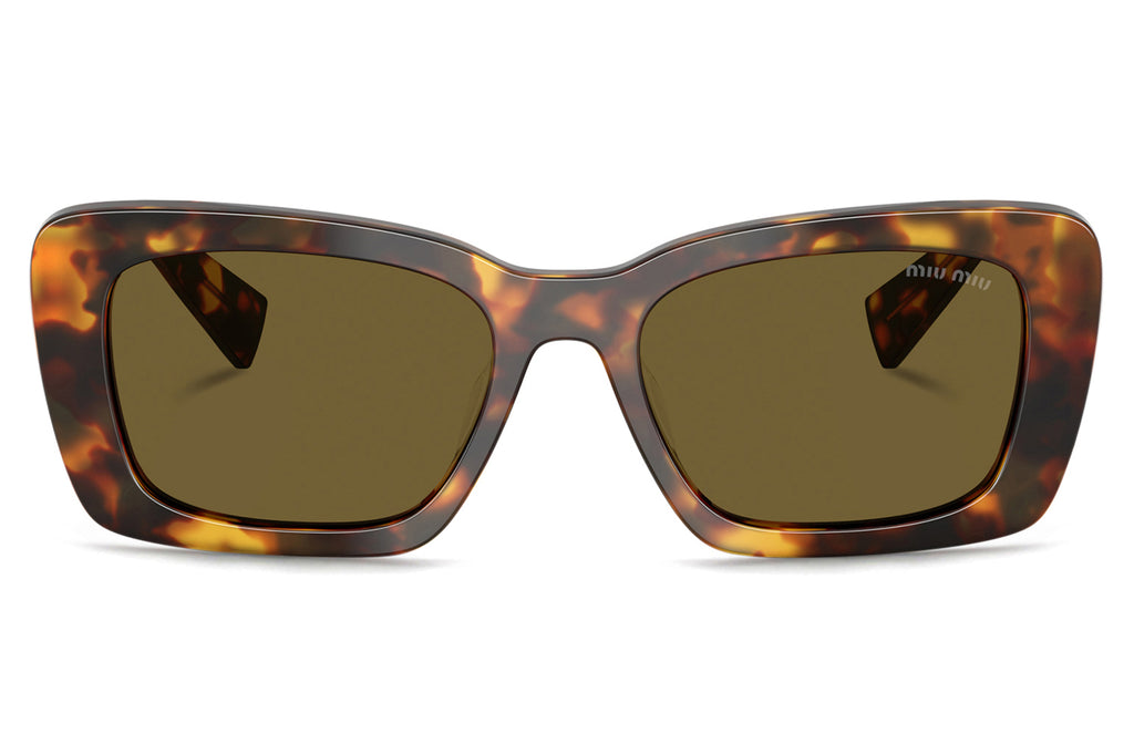 Miu Miu - MU 07YS Sunglasses Honey Havana with Dark Brown Lenses (14L09Z)