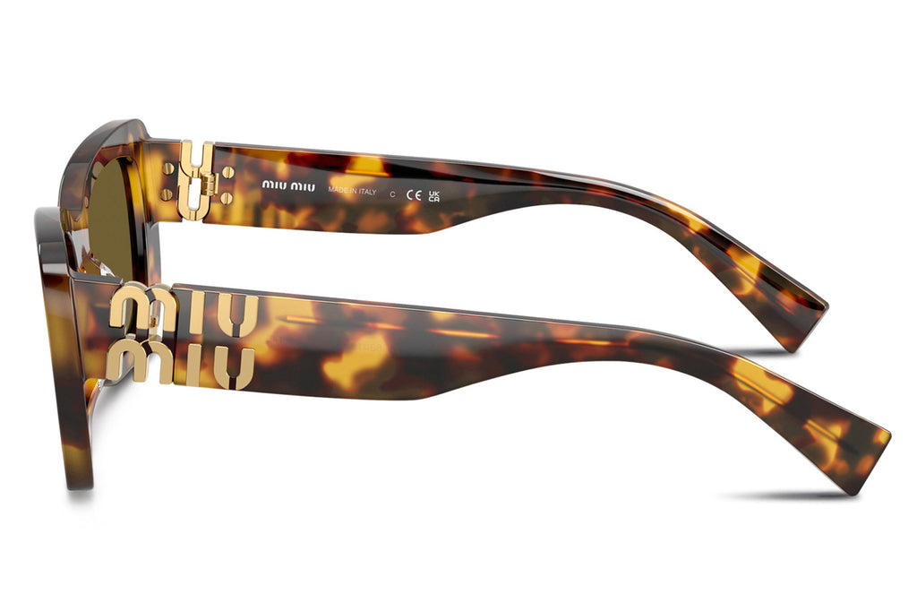 Miu Miu - MU 07YS Sunglasses Honey Havana with Dark Brown Lenses (14L09Z)