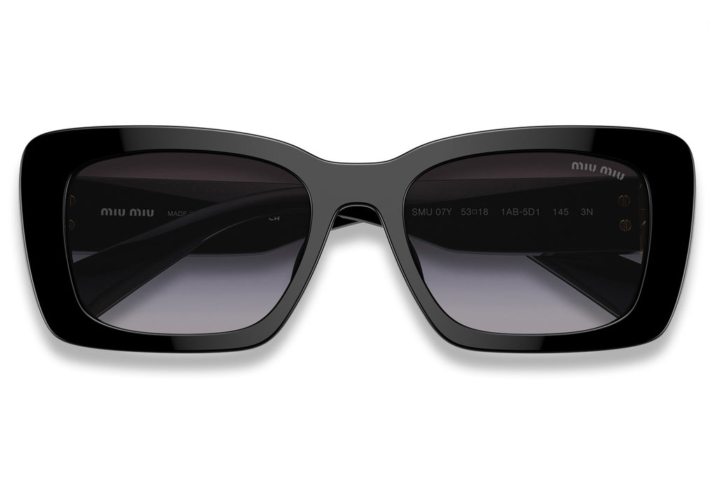 Miu Miu - MU 07YS Sunglasses Black with Grey Gradient Lenses (1AB5D1)