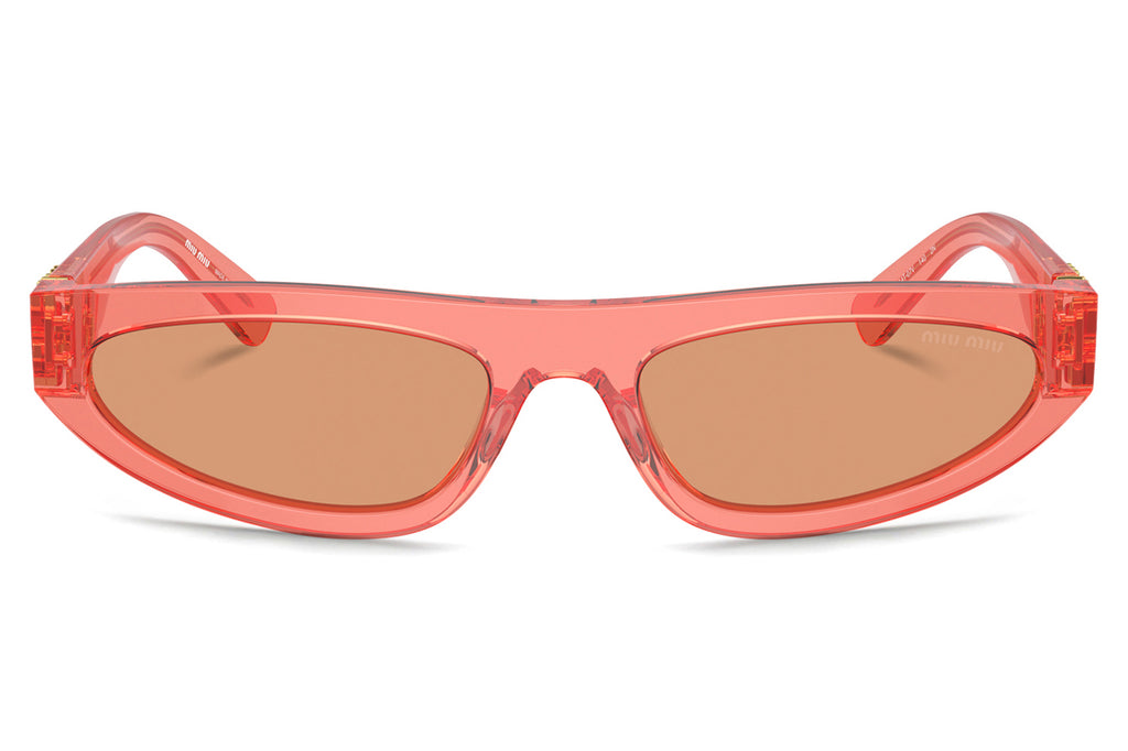 Miu Miu - MU 07ZS Sunglasses Transparent Tulip with Orange Lenses (14T07V)