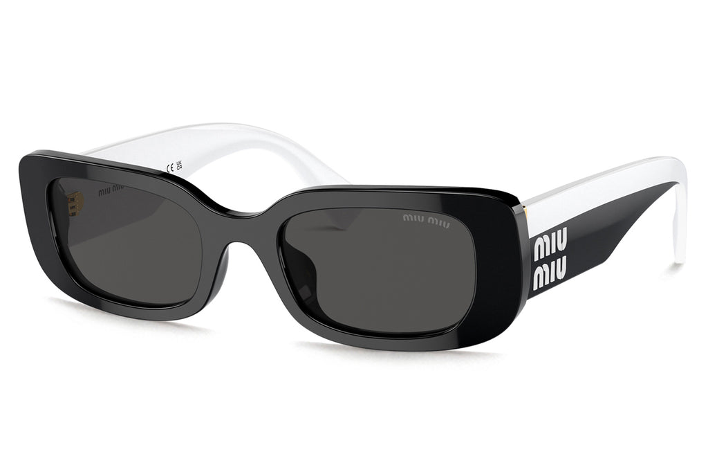 Miu Miu - MU 08YS Sunglasses Black with Dark Grey Lenses (1AB5S0)