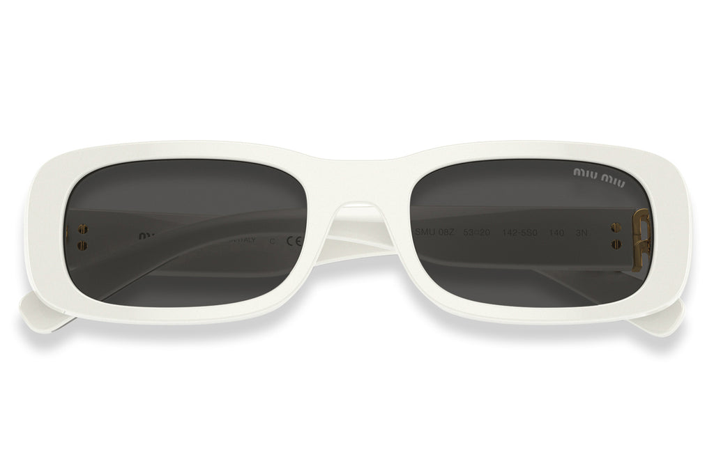 Miu Miu - MU 08ZS Sunglasses White Ivory with Dark Grey Lenses (1425S0)