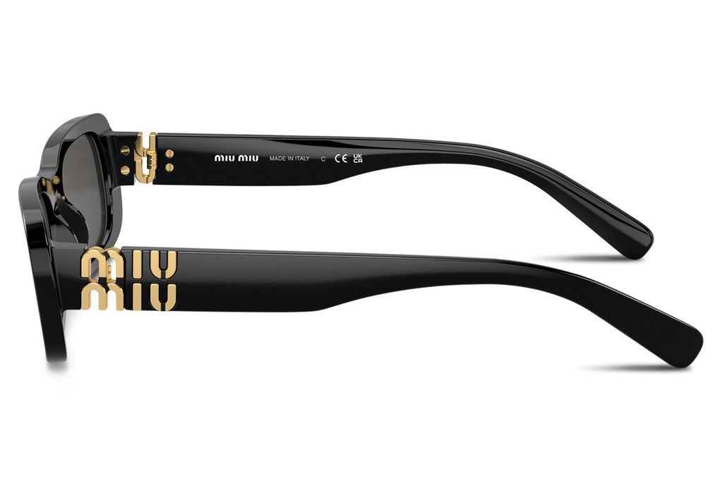 Miu Miu - MU 08ZS Sunglasses Black with Dark Grey Lenses (1AB5S0)